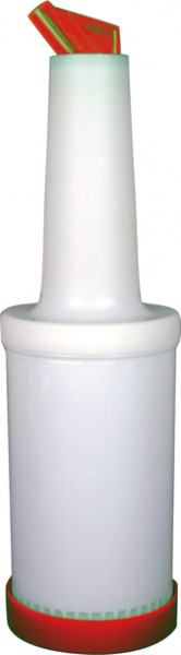 Pour Master 0,95l Flasche komplett, Poly rot