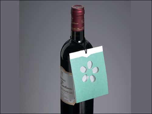 Drop-Card, klein, Blume, grün