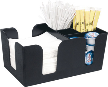 Bar Caddy, Kunststoff schwarz, 6 Fächer,