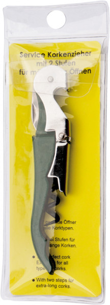 BottleTool Standard Kellnermesser grün, Klarsicht-Hängekarte